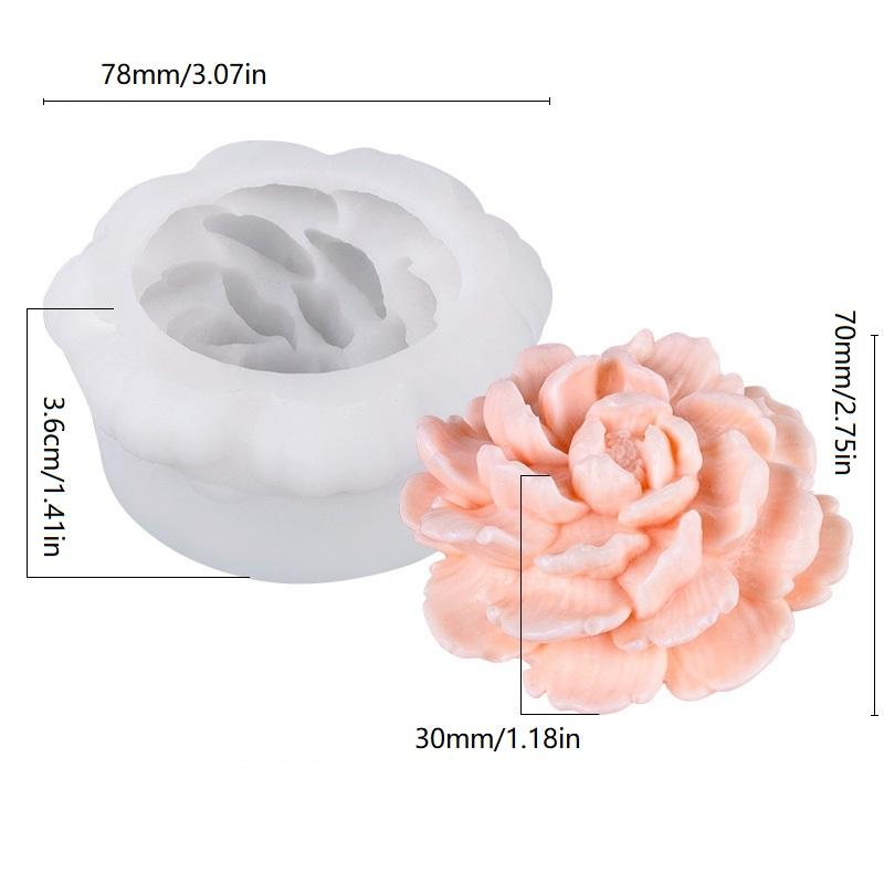 Rose Silicone Molds For Diy Flowers Fondant Cupcake Chocolate Candy Ice Cream Sugar Desserts Candle Soap Plaster Resin Mold