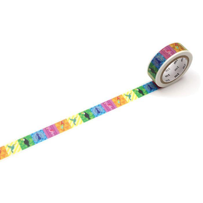 Masking Tape MT EX Multicolored Birds