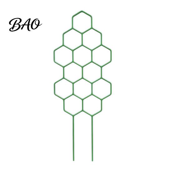Geometric Plant Support for Window Sills Metal Honeycomb Trellis Potted Plants, 13.8" Small Climbing Ornamental Frame Succulents Indoor Hoya