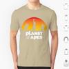 Planet Of The Apes Sunset T Shirt 6xl Cotton Cool Tee Planet Of The Apes Apes Charlton Heston Chimpanzee Film Filthy Animal