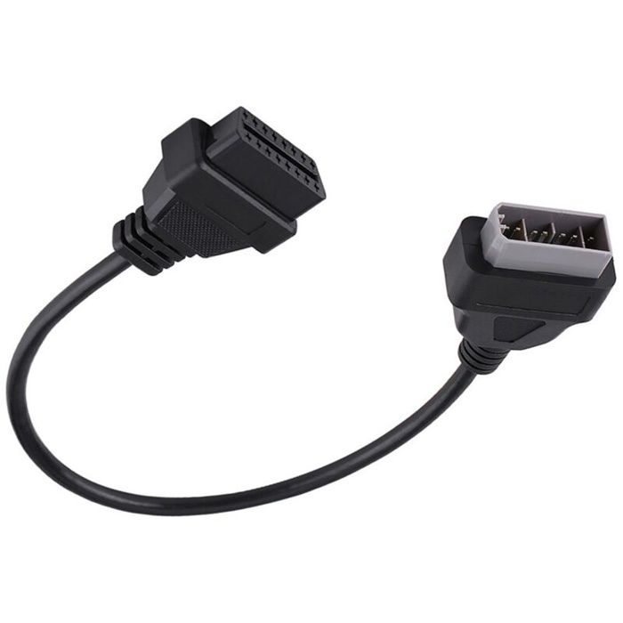 Câble adaptateur OBD2 - AIMOONSA - 14 broches à 16 broches - Pour Nissan - 40 cm - Noir