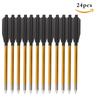 Huwairen 6,25" Pfeile aus Aluminiumlegierung (12er-Pack, 6,2 mm Durchmesser) für Bogenschießen
