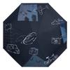Cartoon Student Automatic Umbrella Dual-Use Three Foldable Men and Women Double Sun Protection Sun Umbrella Black Glue UV Protection