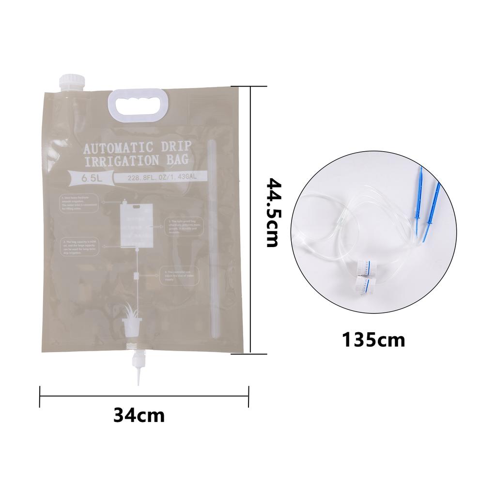 6.5l Plant Drip Irrigation Bag Automatic Watering Dripper Plant Watering Kit For Potted Plant Watering Adjustable Control Valve