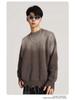 BE Men's American Retro Gradient Knit Sweater - Autumn/Winter Collection