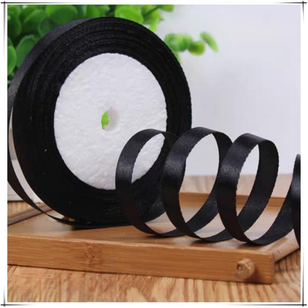 Wholesale 22 Meter/roll Stain Ribbon 1CM Polyester Ribbon for Gift Packing Wedding Party Decoration DIY Handmade Craft Supplies
