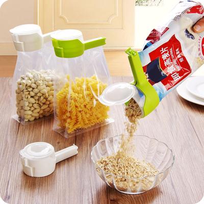 Verschlussklammern zur Lebensmittelaufbewahrung mit Ausgießern, Beutelklammern für Lebensmittel-Chipstüten