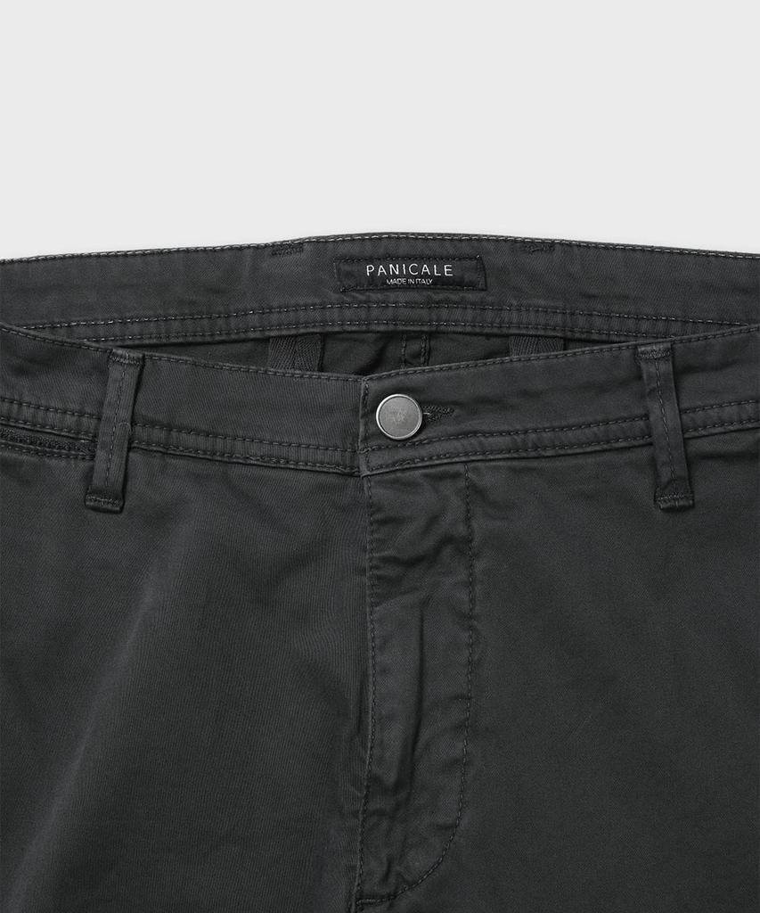 PANICALE Regular Slim Fit Premium Cotton Pants [Black]