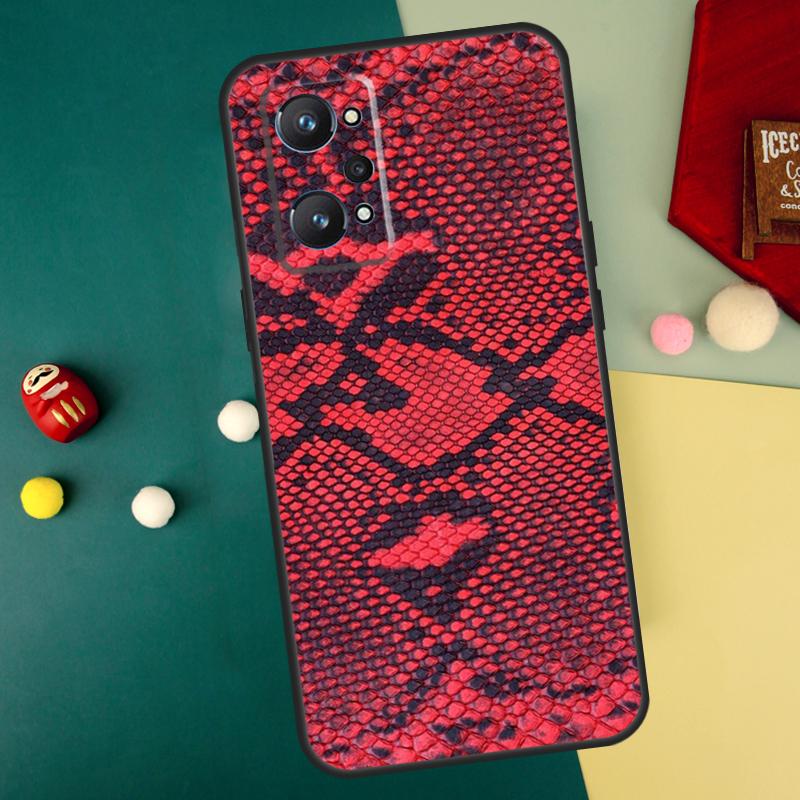Snake Skin For Realme 15 10 11 12 13 14 Pro Plus C65 C67 C75 C63 C61 C55 C51 C53 C35 GT6 GT7 Pro Case