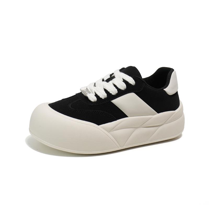 Bílé boty pro ženy Nové podzimní Studentky All-Match Ležérní Ins Módní boty Tenisky s tlustým dnem