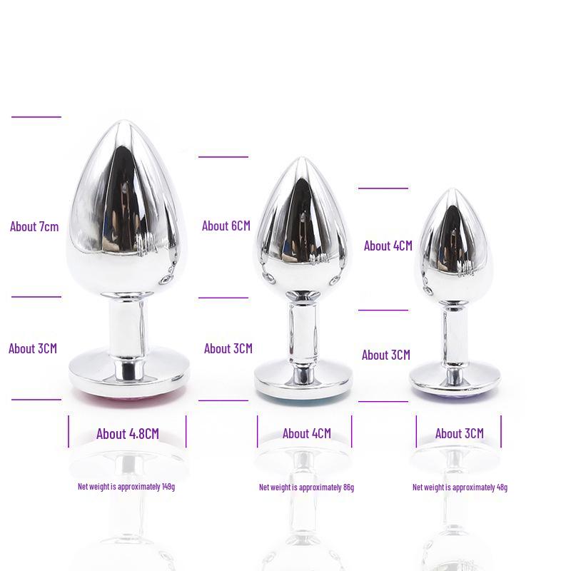 Unisex Metal Anal Plug Expander – Adult Erotic Toy