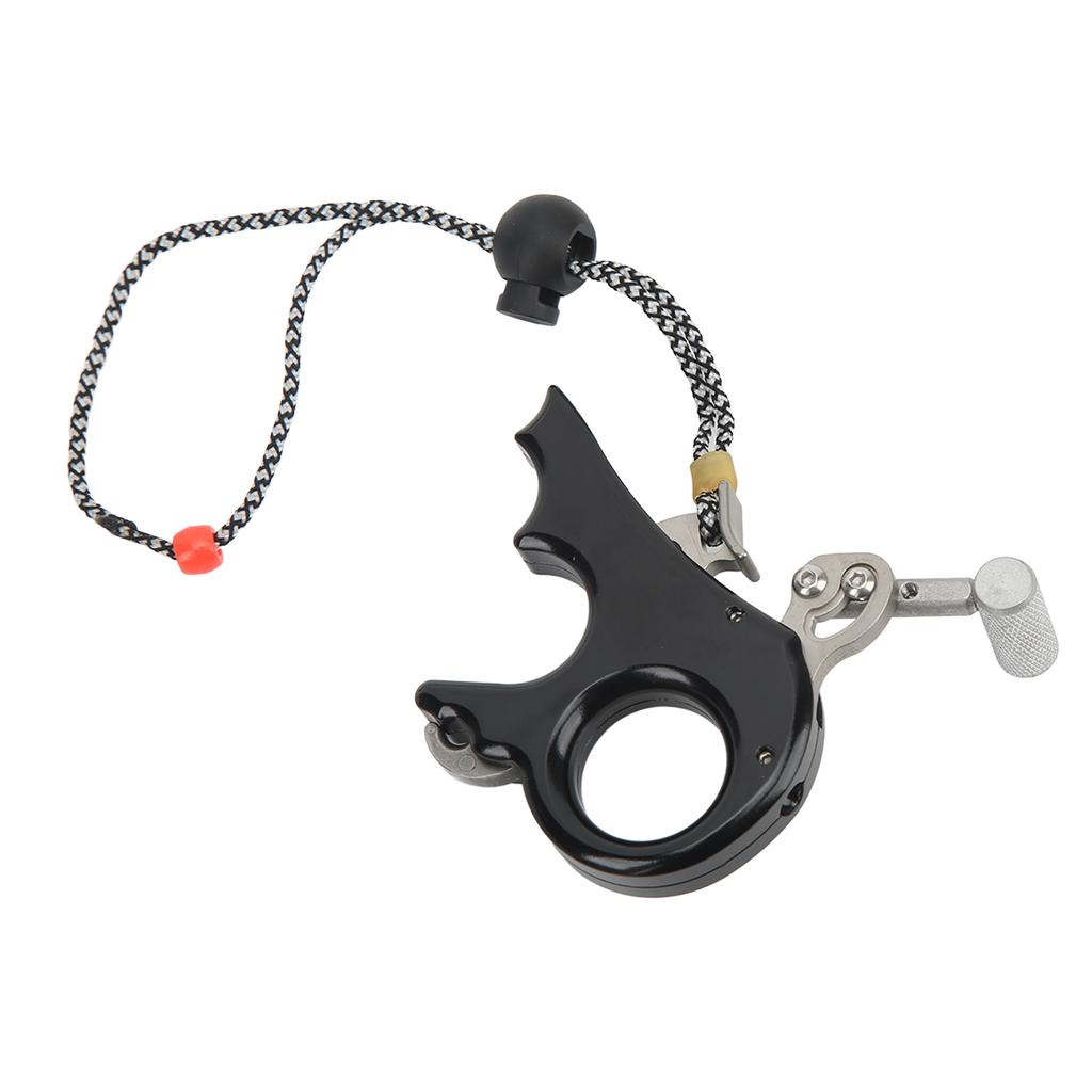 Gatilho de Polegar para Arco e Flecha Liga de Alumínio Auxílios de Liberação para Arco Composto Empunhadura de 3 Dedos Pinça para Tiro de Caça ao Ar Livre