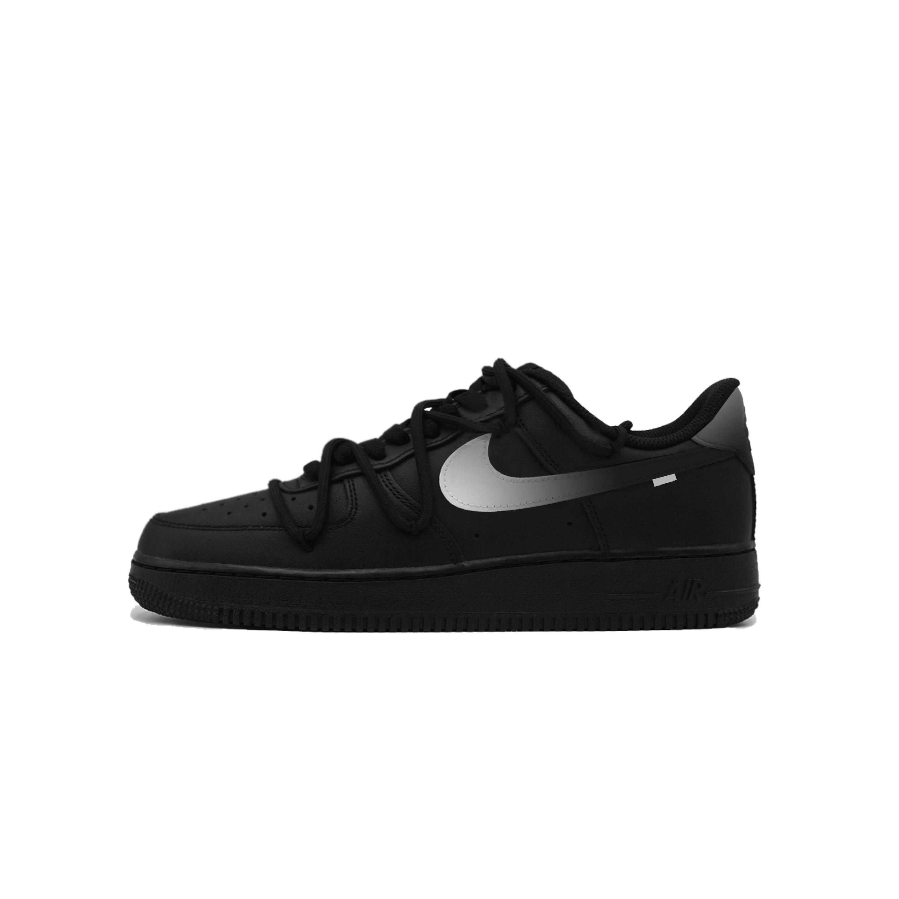 

Nike Air Force 1 Black Knight Abrasion Resistant Breathable Low top Skateboard Shoes Unisex Black Gray CW2288-001(Team1274-) 41