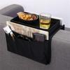 TV Remote Control Organizer Holder, Drapes Over Sofa Arm Quality Armrest Organizer-5 Pocket Organizer W/ Arm Rest Tray