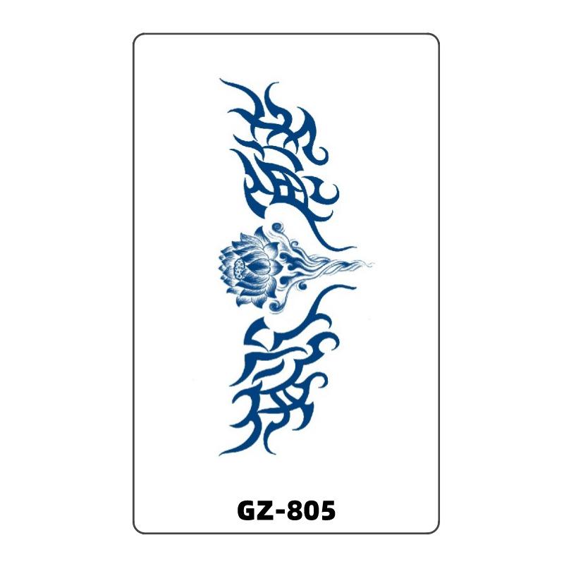 Waterproof Herbal Half-Sleeve Imitation Tattoo Stickers 18x11 cm