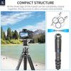 INNOREL Carbon Fiber Camera Telescopic SLR Working Pipe 20kg Maximum Load Panoramic Macro Video Digital Portable Tripod with Center Pole and Bag