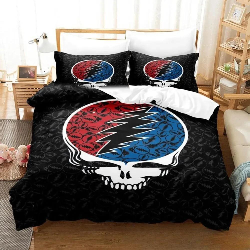 Fashion Rock Band G-Grateful Dead Bedding Set Cute Quilt Cover Bed Cover With Pillowcase Twin Single Queen King Size Boys Adults