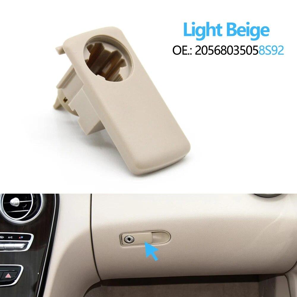 

Автомобильный бардачок, ручка-переключатель, ящик для инструментов, отсек для крышки, замок для Mercedes BENZ C GLC Class W205 W253 C200 GLC260 светло-бежевый