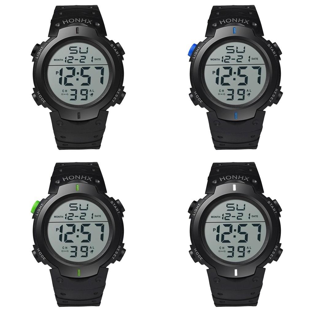 Stylish Honhx Electronic Watch For Students With Large 50mm Display And World Time Feature