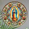 Metal Art House Sign God Keeps My Home Spanish Style Entryway Decor