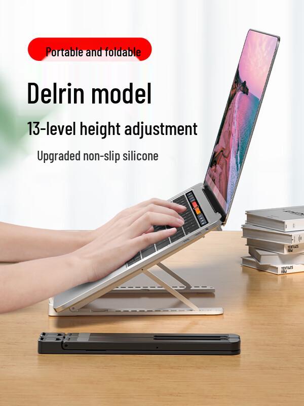 Aluminum Alloy Adjustable Laptop Stand with Wireless Charging