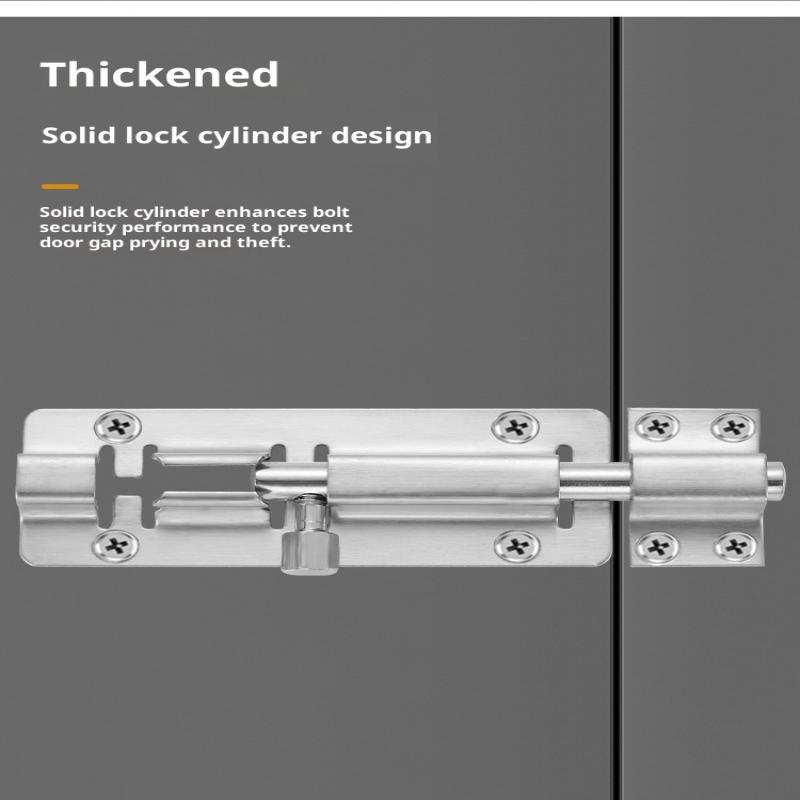 201/304 Edelstahl Tor Sicherheits-Türriegel Riegelverschluss Bolzen 3/4/5/6/8/10/12 Zoll Türriegel Beschläge Für Heimwerker
