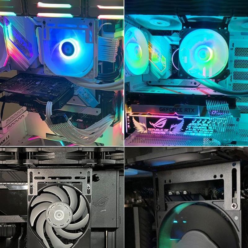 Uniwersalny uchwyt rozszerzający chłodzenie komputera stacjonarnego do gier, podkręcania pamięci RAM, podstawka pod wentylatory 8/9/12 cm, procesor graficzny