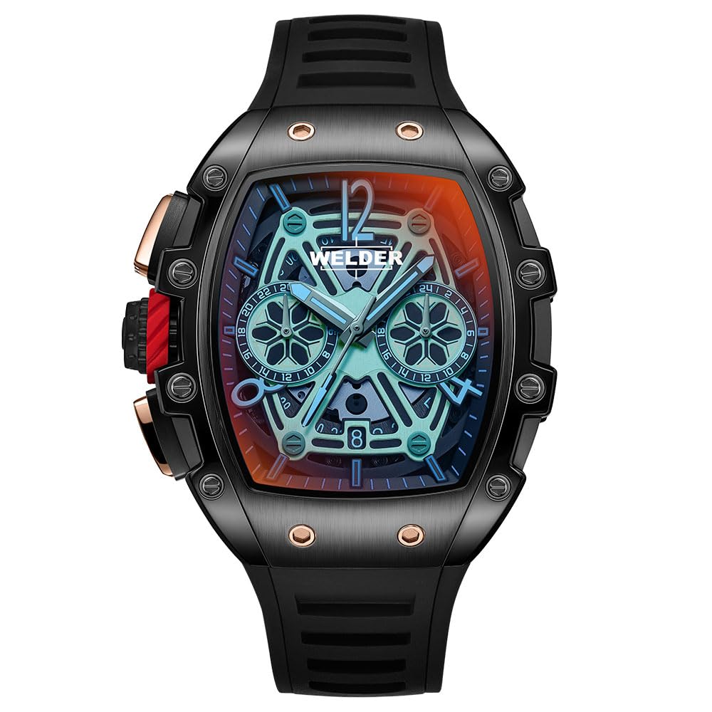 

Наручний годинник Welder Moody Genuine W75 Dual Time Quartz Black [WELDER] WRM2000-R чоловічий чорний
