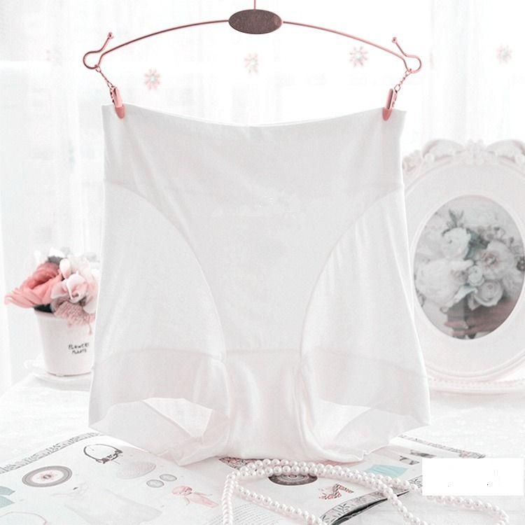 Women's High-Waisted Plus-Size Seamless Tummy Control Extended Boy Shorts Mom Butt-Covering Underwear