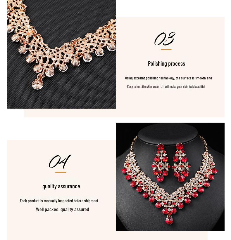 Bridal Necklace & Earring Set for Weddings & Evenings