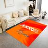 Motocross Name Design Customizable Name Area Rug Perfect for Game Room Playrooms Balcony Decorate Room Antislip Carpet Anime Office Decor