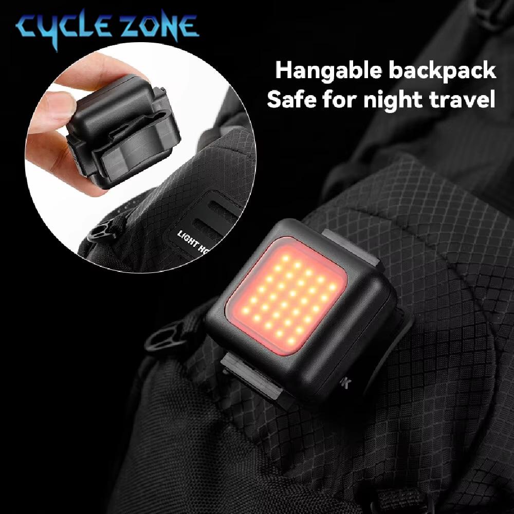 Bicycle Front Rear Light Type-C Rechargeable Bike Headlight Taillight Night Riding Safety Warning Tail Light Cycling Accessories