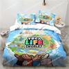 New Game Toca Life World Bedding Set Excavator Sheet King Twin Double Child Bedding Set Mircofiber or Polyester Duvet Cover Set