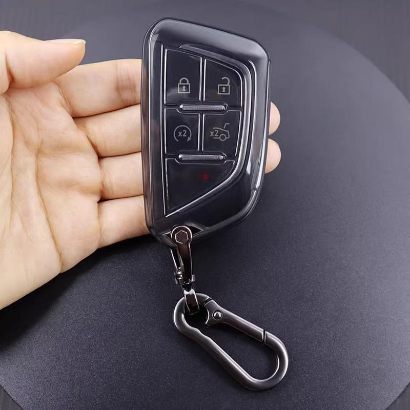 Ultra-thin Transparent Key Cover for Cadillac XT4, XT5, XT6, CT6, ATSL, CTS, XTS