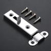 1pc Door Window Security Bolt Button Open Lock Latch Home Hardware with Screws 61*16mm Metal Silver