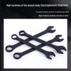 14-Piece Double-Ended Open-End Wrench Set with Electrophoretic Flower Head Design.