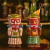 Creative Island Inspired Cup Whimsical Island Style Glass Cocktail Glass Hawaiian Party Tiki Mugs Drinkware for Parties