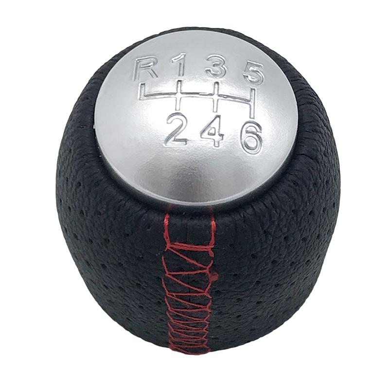6 Speed Car Leather Gear Shift Knob Lever Stick Shifter Arm Pen Head For ALFA ROMEO 159 (05-11) / BRERA (06-11) / SPIDER (06-11)