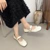 Fashion 2025 New High Quality Spring Autumn Butterfly-knot Women Ballet Flats Shoes Concise Square Toe Eelgant Soft Sole Mary Jane Shoes