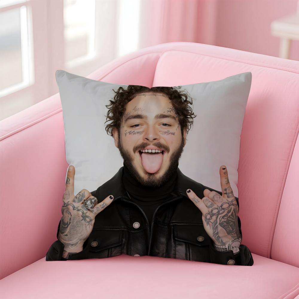 P-Post Malones Singer Hot Cushion Cover Comfortable Reversible Pillow Cover Ideal For Car Sofa Bedroom & Beyond