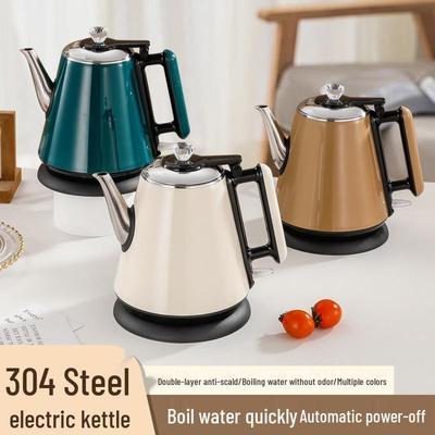 Electric Long Spout Anti-Scald Kettle with Fast Boil, Large Capacity, and Auto Power Off
