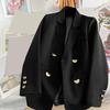 Women's Everyday Suit Workplace Lady Blazer Jacket Trendy Relaxed Fit Fit Female Coat Spring Autumn Clothes for Work Plus Leis Practical Use