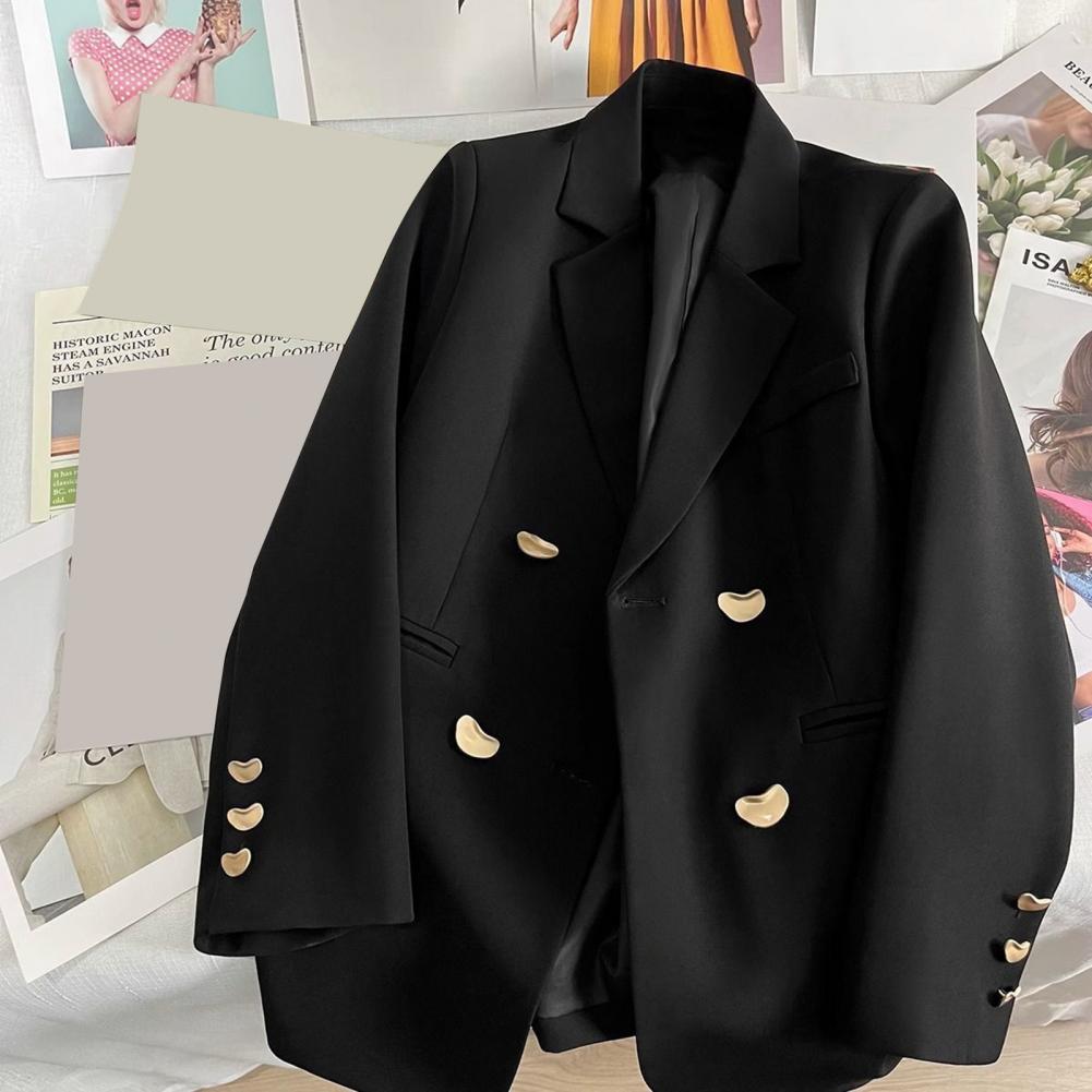 Women's Everyday Suit Workplace Lady Blazer Jacket Trendy Relaxed Fit Fit Female Coat Spring Autumn Clothes for Work Plus Leis Practical Use