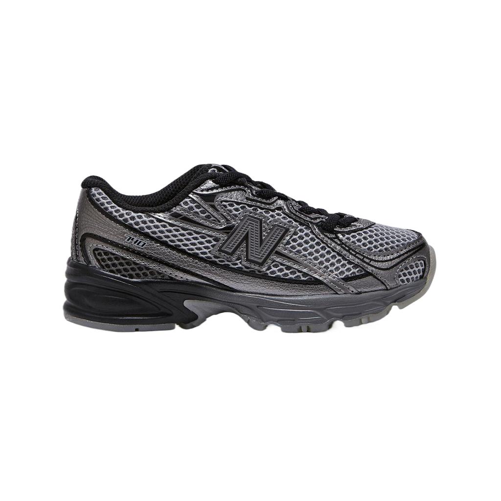 New Balance Nb 740 Pelle Sintetica Rete Comode Leggere Scarpe da Corsa per Bambini Scarpe da Corsa per Bambini Grigio Scuro PZ740BSM
