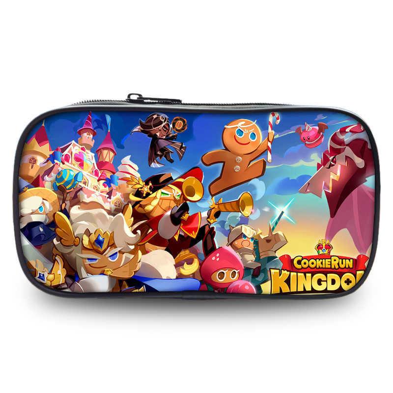 Kingdom Cookierun Stationery Bag Student Printed Pencil Bag Zipper Design