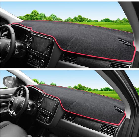 For 2013- Mitsubishi Outlander Red Dashboard Cover Dashmat Dash Mat Pad Sun