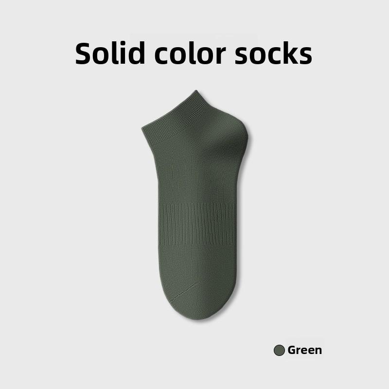Male Spring and Autumn Pure Cotton Sports 10A Antibacterial Deodorant Sweat Absorbing Short Tube Socks