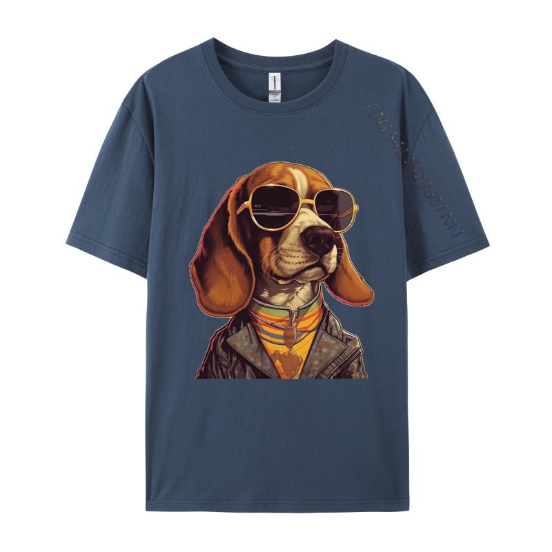Old School Beagle Tshirt Simple Style Oversize Printed Tee Shirt Mens Cotton Cute Tshirt Luxury T Shirt