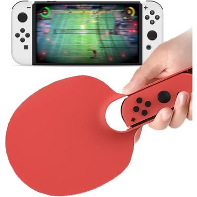Table Tennis Racket for Nintendo Switch Mario Tennis Aces Switch Tennis Racket Grip Compatible with Nintendo Switch and Switch OLED JoyCon Controllers