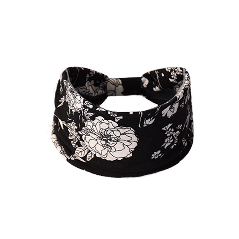 Women's Paisley Sport Yoga Headband - Sweat-Absorbing, Elastic Cotton, Bohemian Style